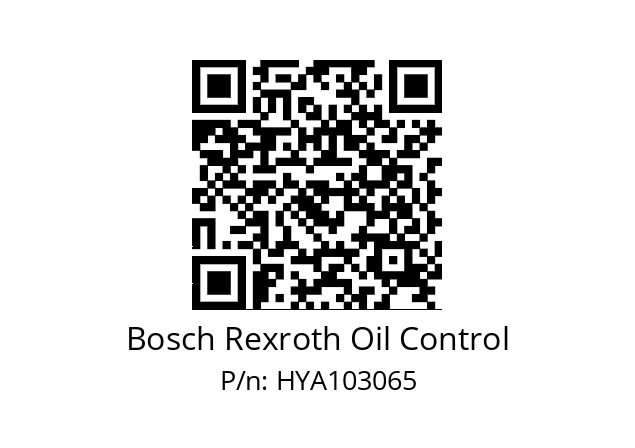   Bosch Rexroth Oil Control HYA103065