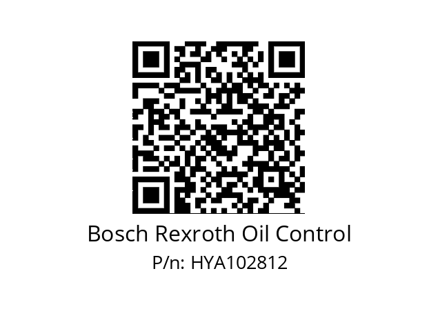   Bosch Rexroth Oil Control HYA102812