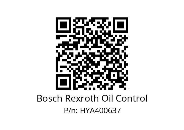   Bosch Rexroth Oil Control HYA400637