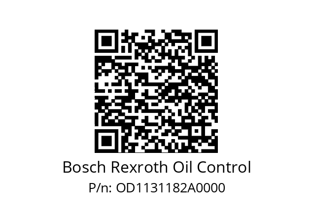   Bosch Rexroth Oil Control OD1131182A0000