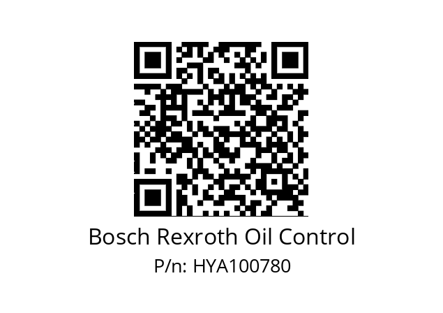   Bosch Rexroth Oil Control HYA100780