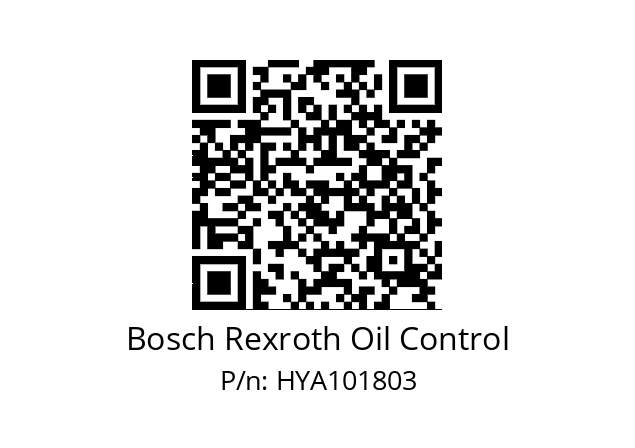   Bosch Rexroth Oil Control HYA101803