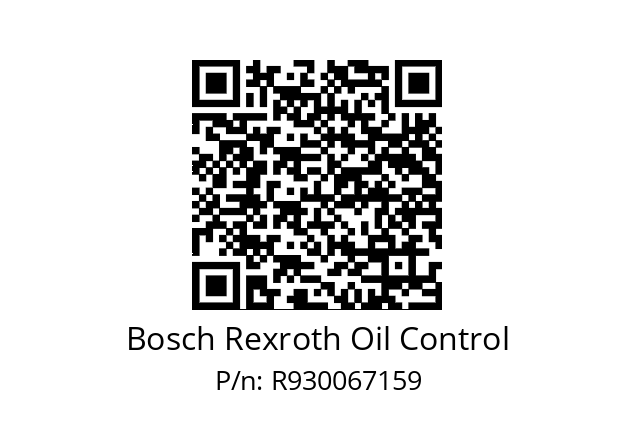   Bosch Rexroth Oil Control R930067159