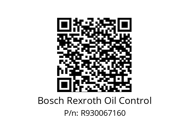   Bosch Rexroth Oil Control R930067160