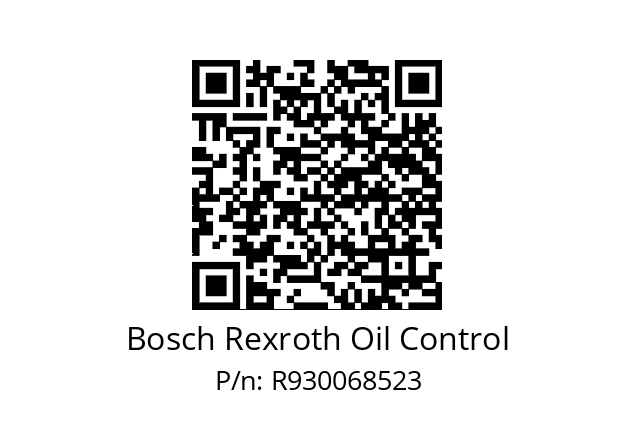   Bosch Rexroth Oil Control R930068523