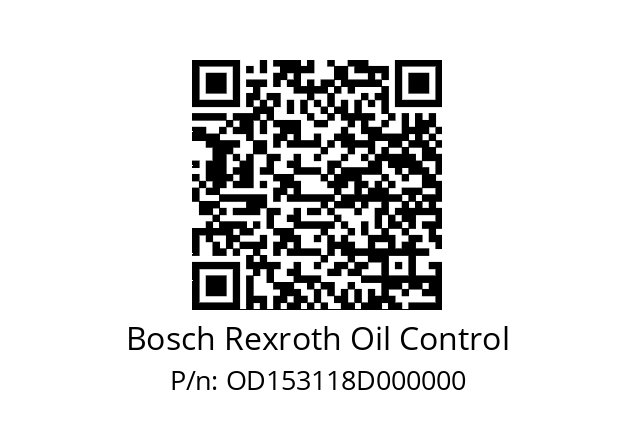   Bosch Rexroth Oil Control OD153118D000000