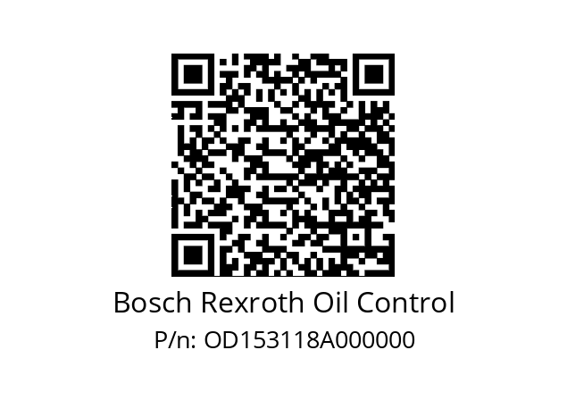   Bosch Rexroth Oil Control OD153118A000000