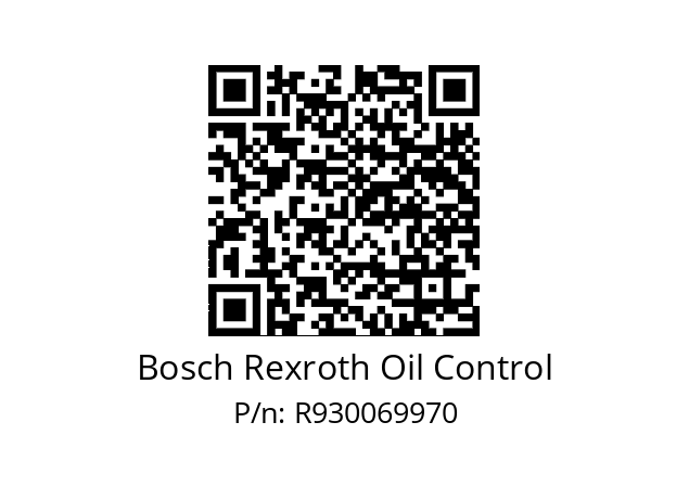   Bosch Rexroth Oil Control R930069970