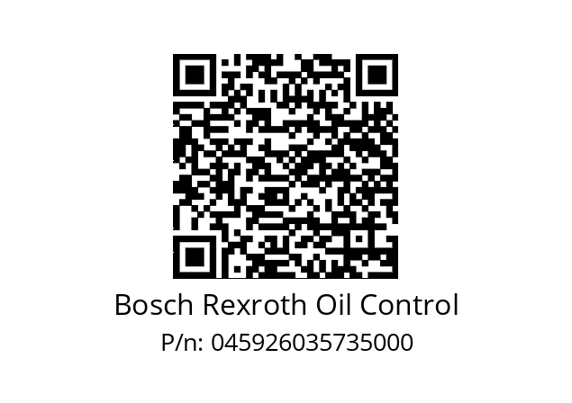   Bosch Rexroth Oil Control 045926035735000