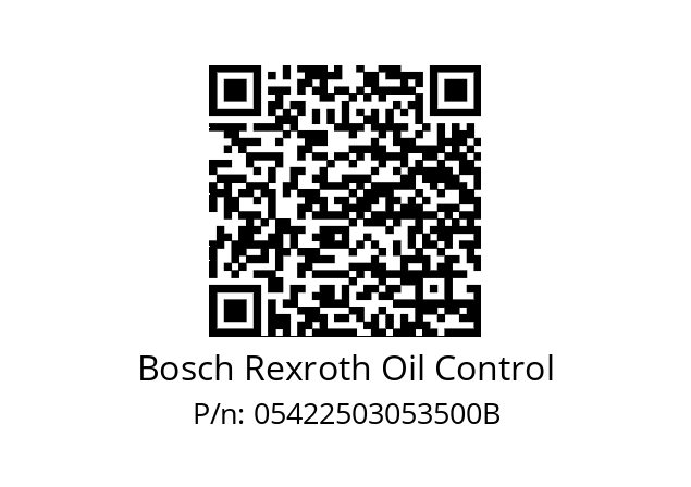   Bosch Rexroth Oil Control 05422503053500B