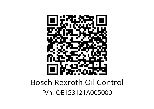   Bosch Rexroth Oil Control OE153121A005000