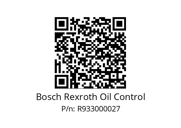   Bosch Rexroth Oil Control R933000027