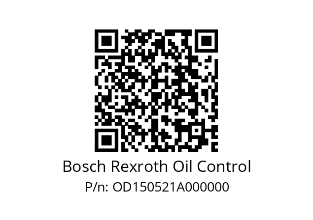   Bosch Rexroth Oil Control OD150521A000000