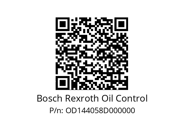   Bosch Rexroth Oil Control OD144058D000000