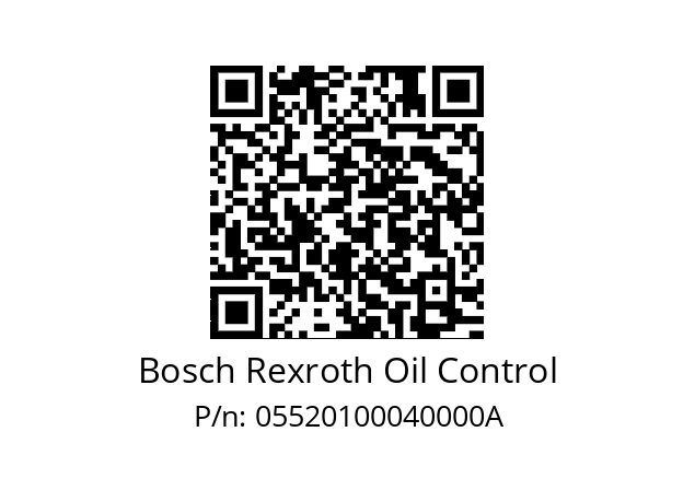   Bosch Rexroth Oil Control 05520100040000A