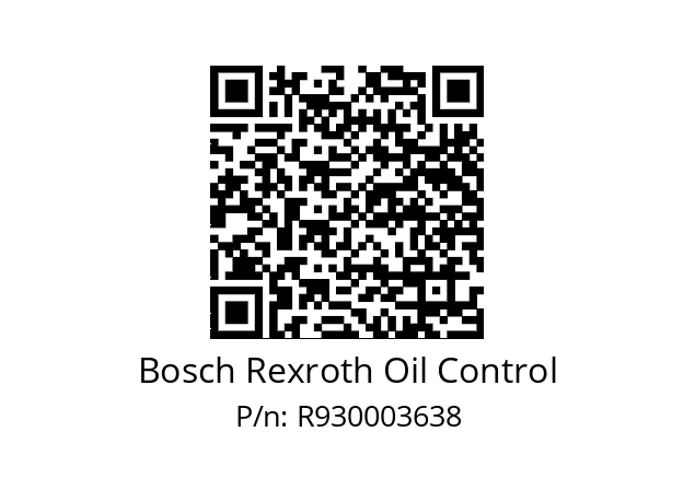   Bosch Rexroth Oil Control R930003638