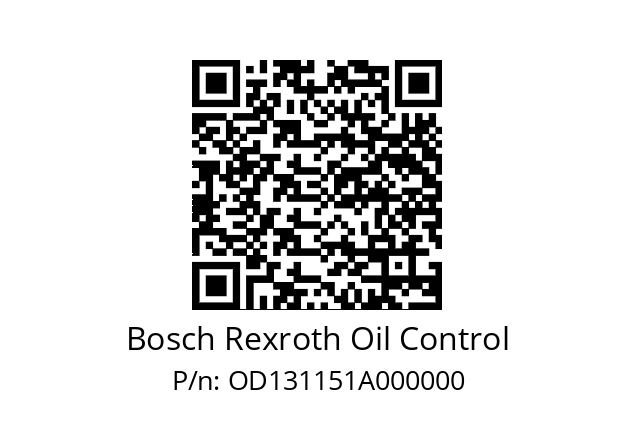   Bosch Rexroth Oil Control OD131151A000000