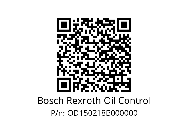   Bosch Rexroth Oil Control OD150218B000000