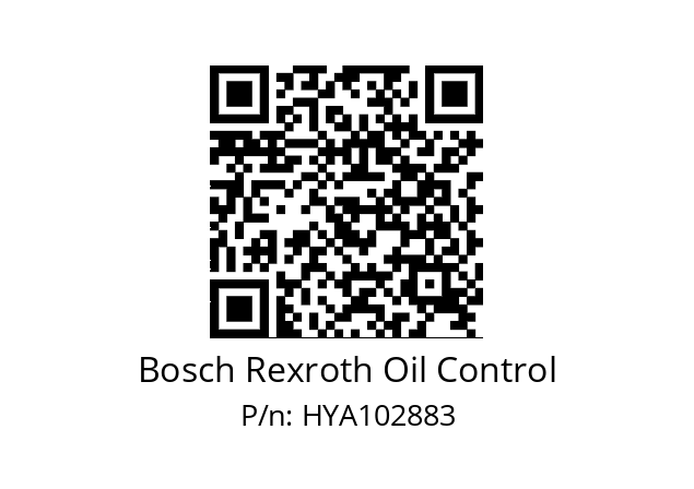   Bosch Rexroth Oil Control HYA102883