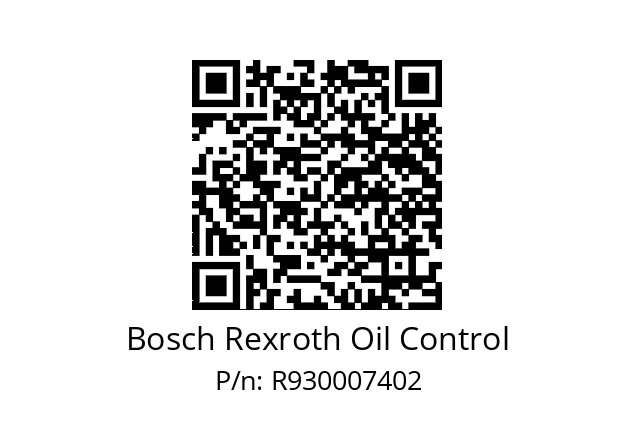   Bosch Rexroth Oil Control R930007402