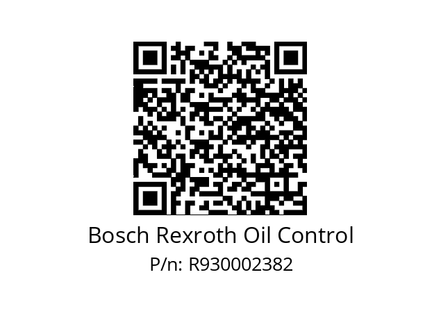   Bosch Rexroth Oil Control R930002382