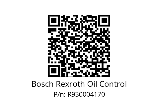   Bosch Rexroth Oil Control R930004170