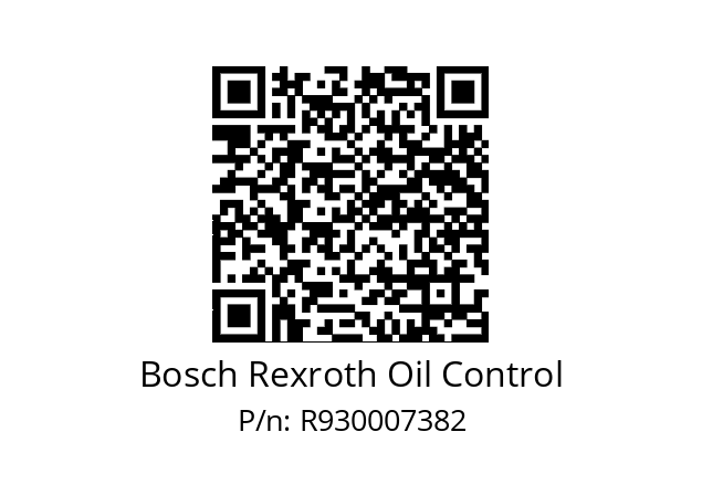   Bosch Rexroth Oil Control R930007382