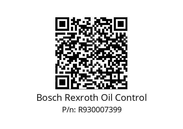   Bosch Rexroth Oil Control R930007399