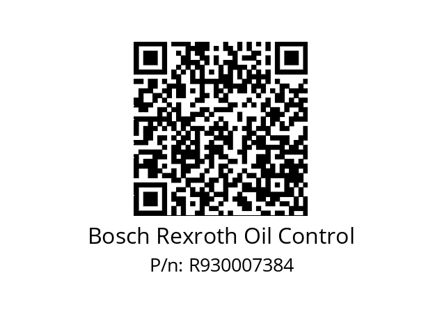   Bosch Rexroth Oil Control R930007384