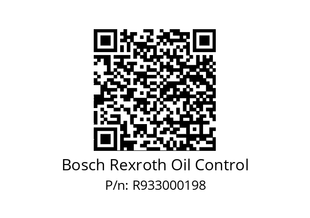   Bosch Rexroth Oil Control R933000198