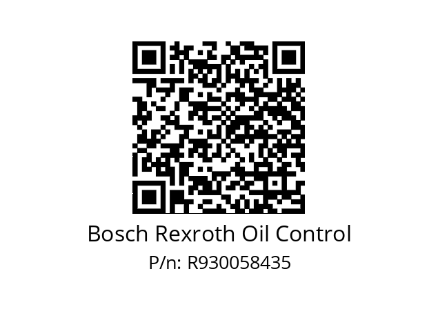   Bosch Rexroth Oil Control R930058435