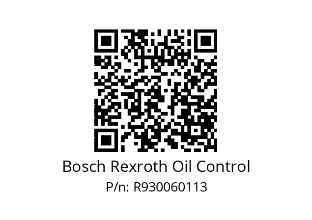   Bosch Rexroth Oil Control R930060113