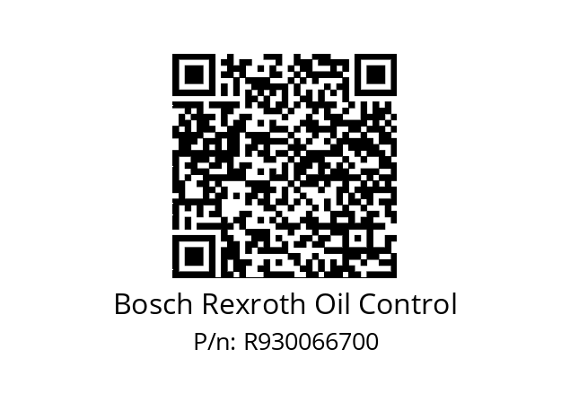   Bosch Rexroth Oil Control R930066700