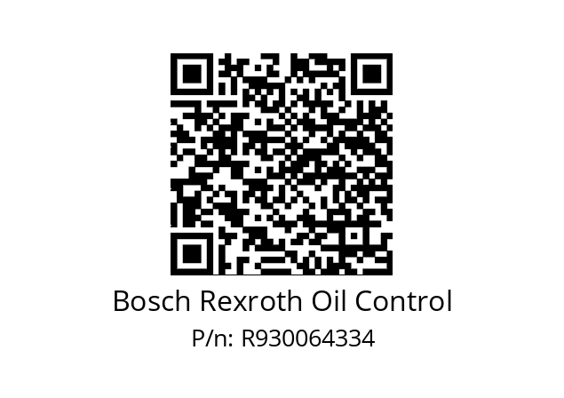   Bosch Rexroth Oil Control R930064334