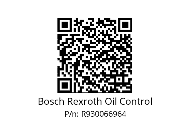   Bosch Rexroth Oil Control R930066964