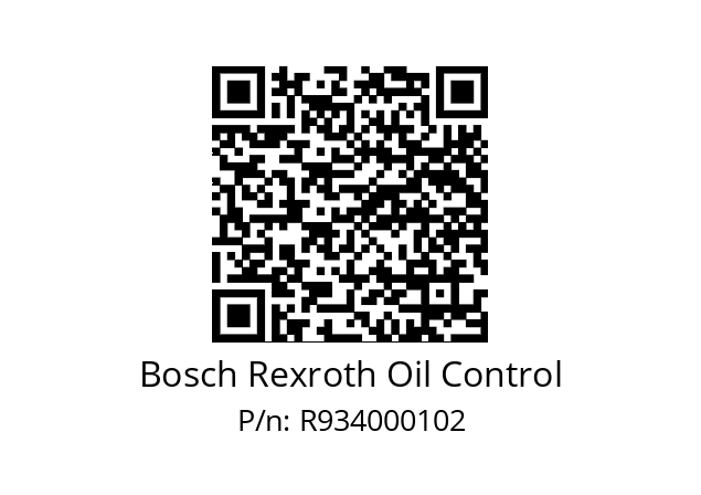   Bosch Rexroth Oil Control R934000102