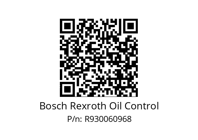   Bosch Rexroth Oil Control R930060968