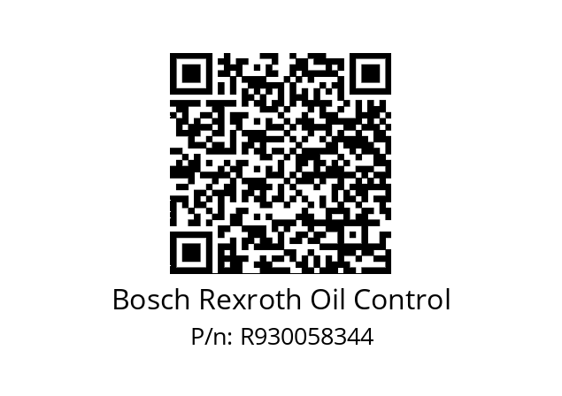   Bosch Rexroth Oil Control R930058344