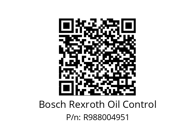   Bosch Rexroth Oil Control R988004951