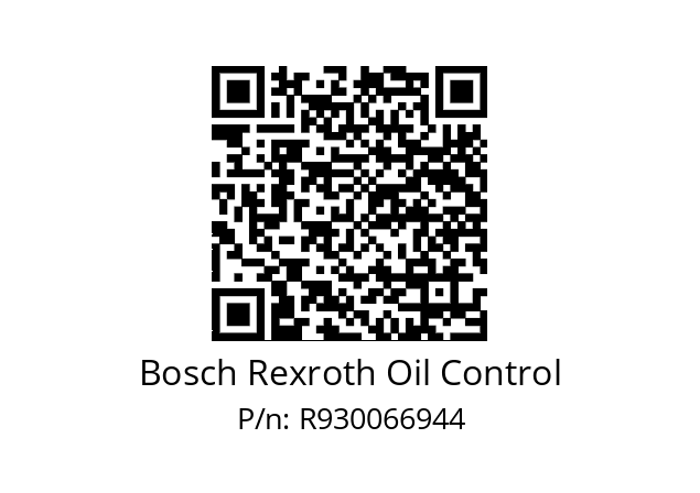   Bosch Rexroth Oil Control R930066944