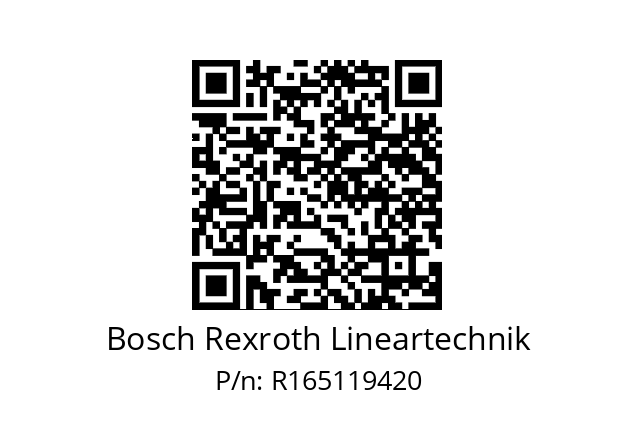   Bosch Rexroth Lineartechnik R165119420