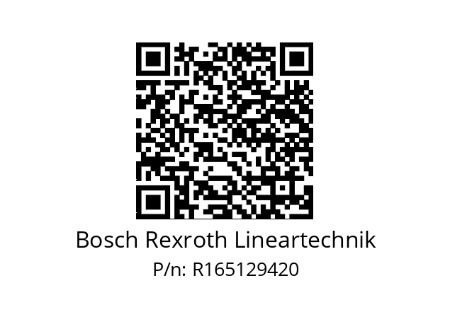   Bosch Rexroth Lineartechnik R165129420