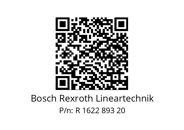   Bosch Rexroth Lineartechnik R 1622 893 20