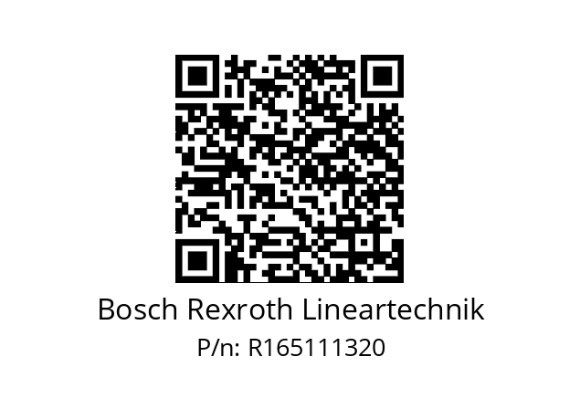   Bosch Rexroth Lineartechnik R165111320