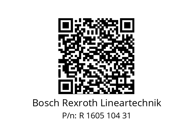   Bosch Rexroth Lineartechnik R 1605 104 31