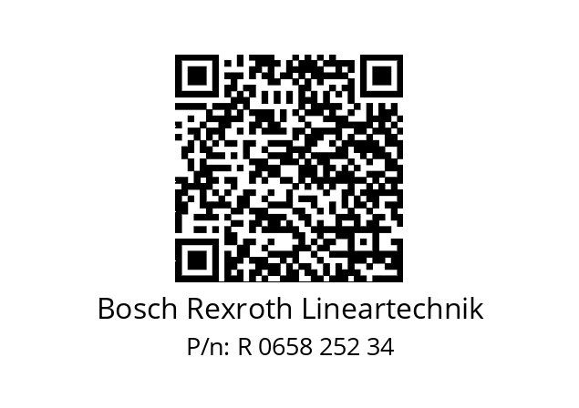   Bosch Rexroth Lineartechnik R 0658 252 34