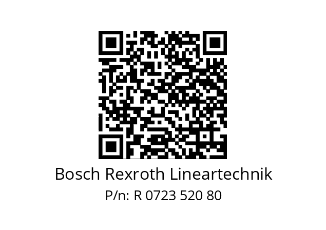   Bosch Rexroth Lineartechnik R 0723 520 80