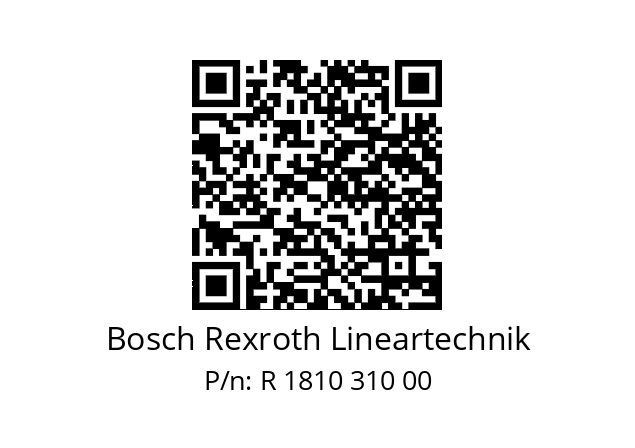   Bosch Rexroth Lineartechnik R 1810 310 00