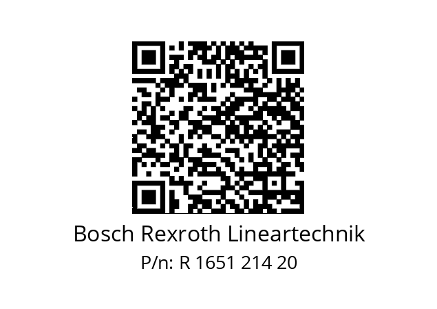   Bosch Rexroth Lineartechnik R 1651 214 20