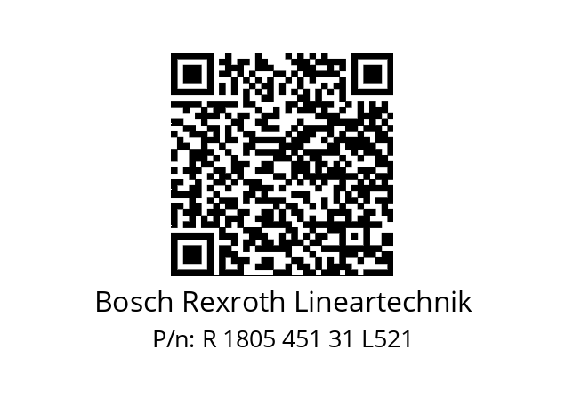   Bosch Rexroth Lineartechnik R 1805 451 31 L521